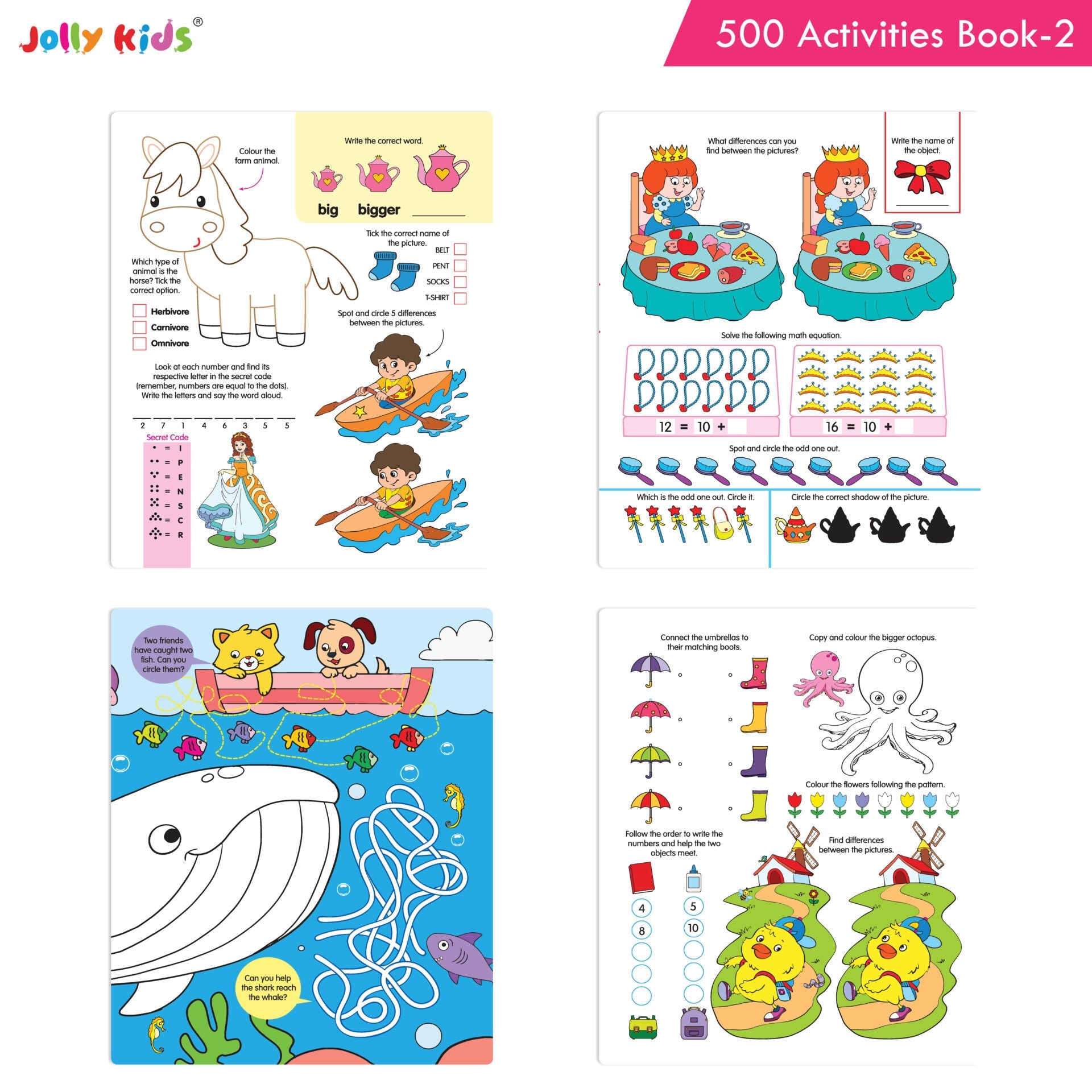 Jolly Kids 500 Activities Book 2 | Grocsy