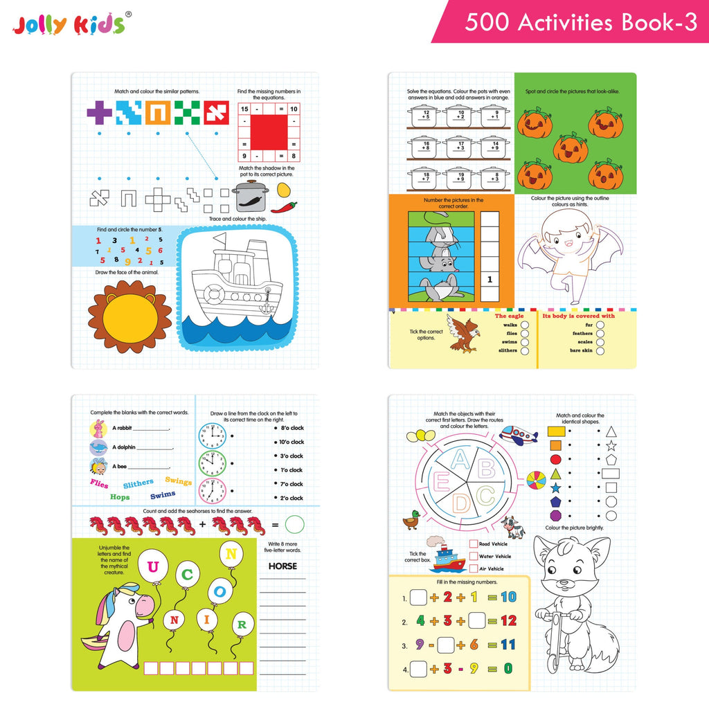 Jolly Kids 500 Activities Book 3 | Grocsy