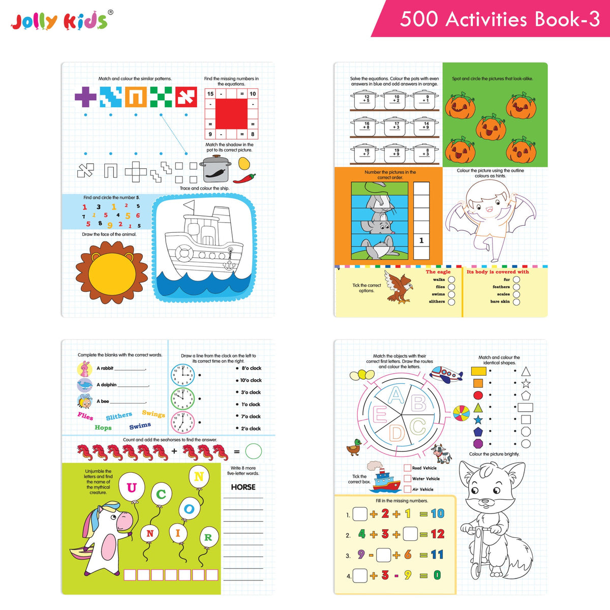Jolly Kids 500 Activities Book 3 | Grocsy