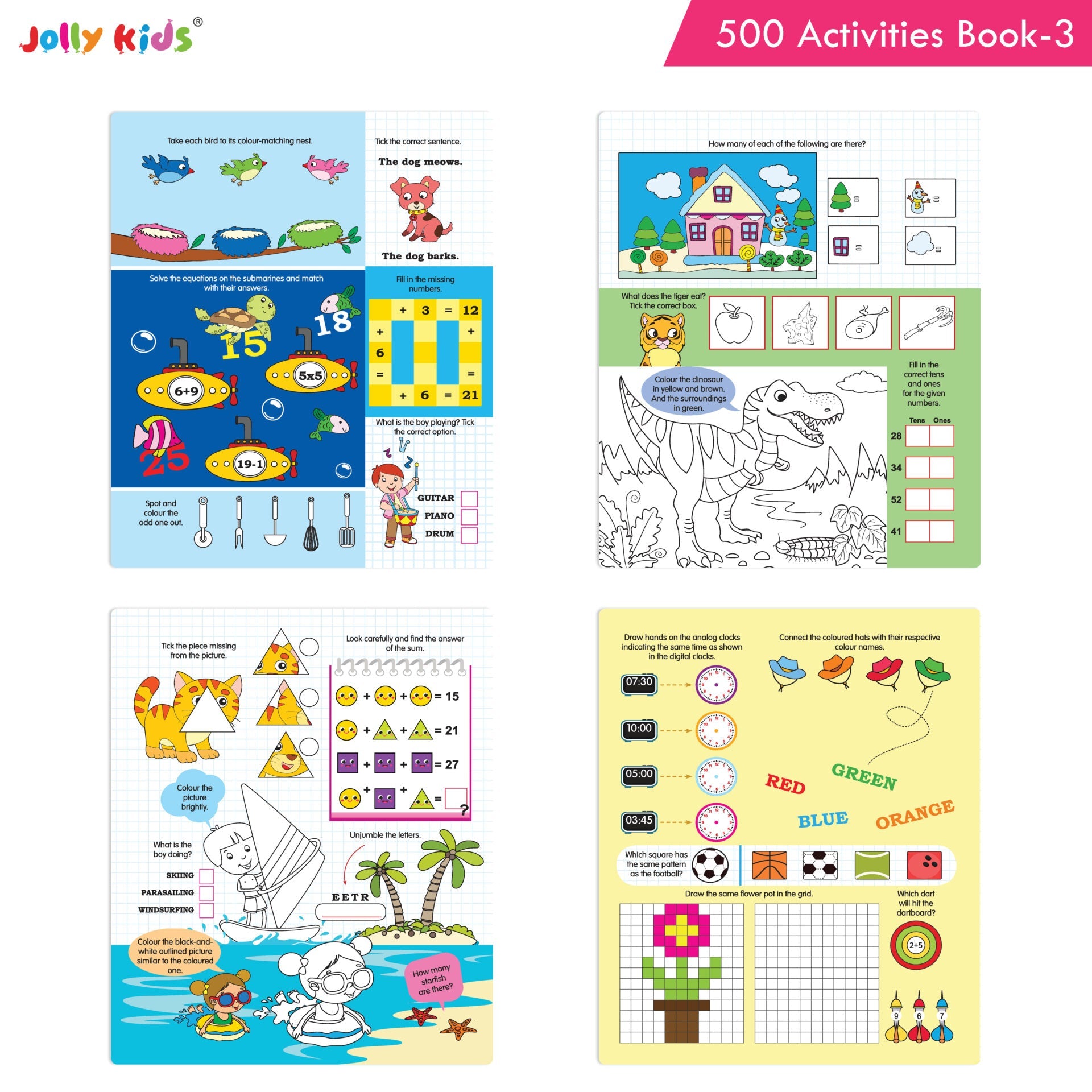 Jolly Kids 500 Activities Book 3 | Grocsy