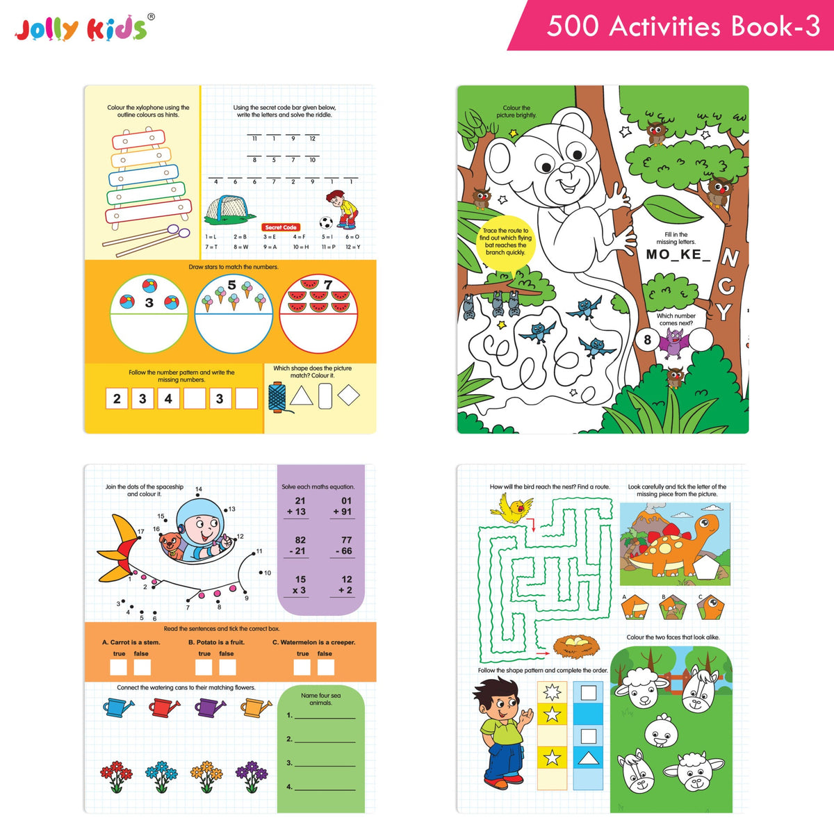 Jolly Kids 500 Activities Book 3 | Grocsy