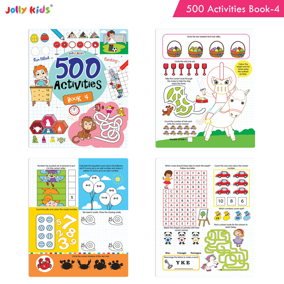 Jolly Kids 500 Activities Book 4 | Grocsy
