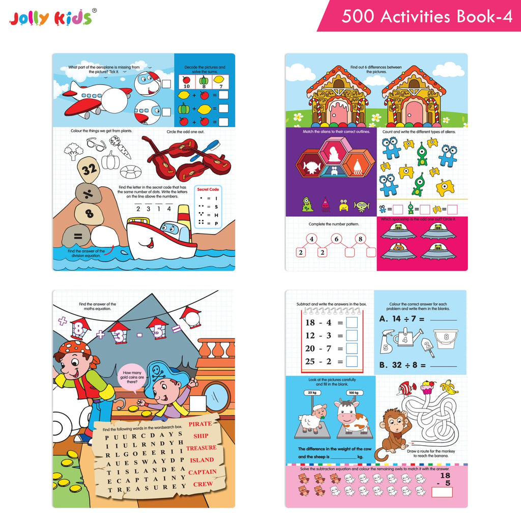Jolly Kids 500 Activities Book 4 | Grocsy