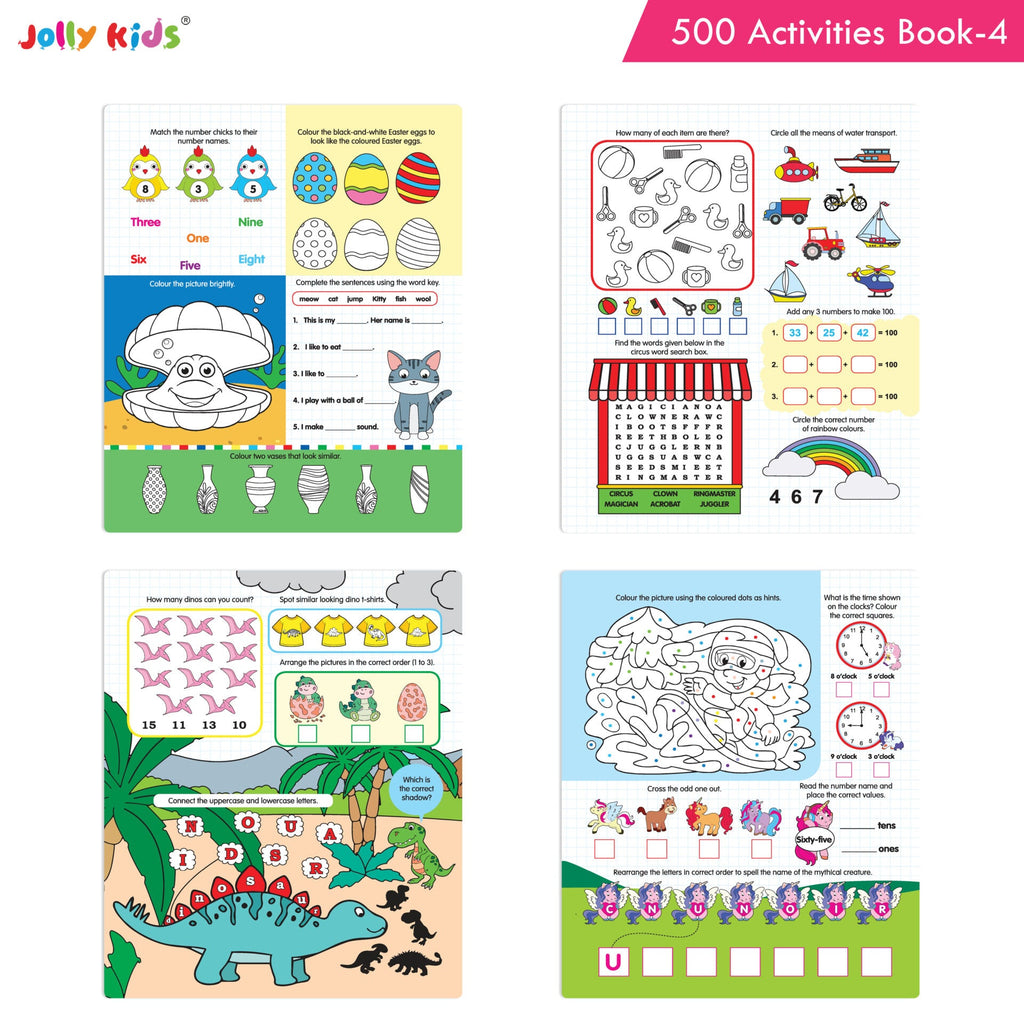 Jolly Kids 500 Activities Book 4 | Grocsy