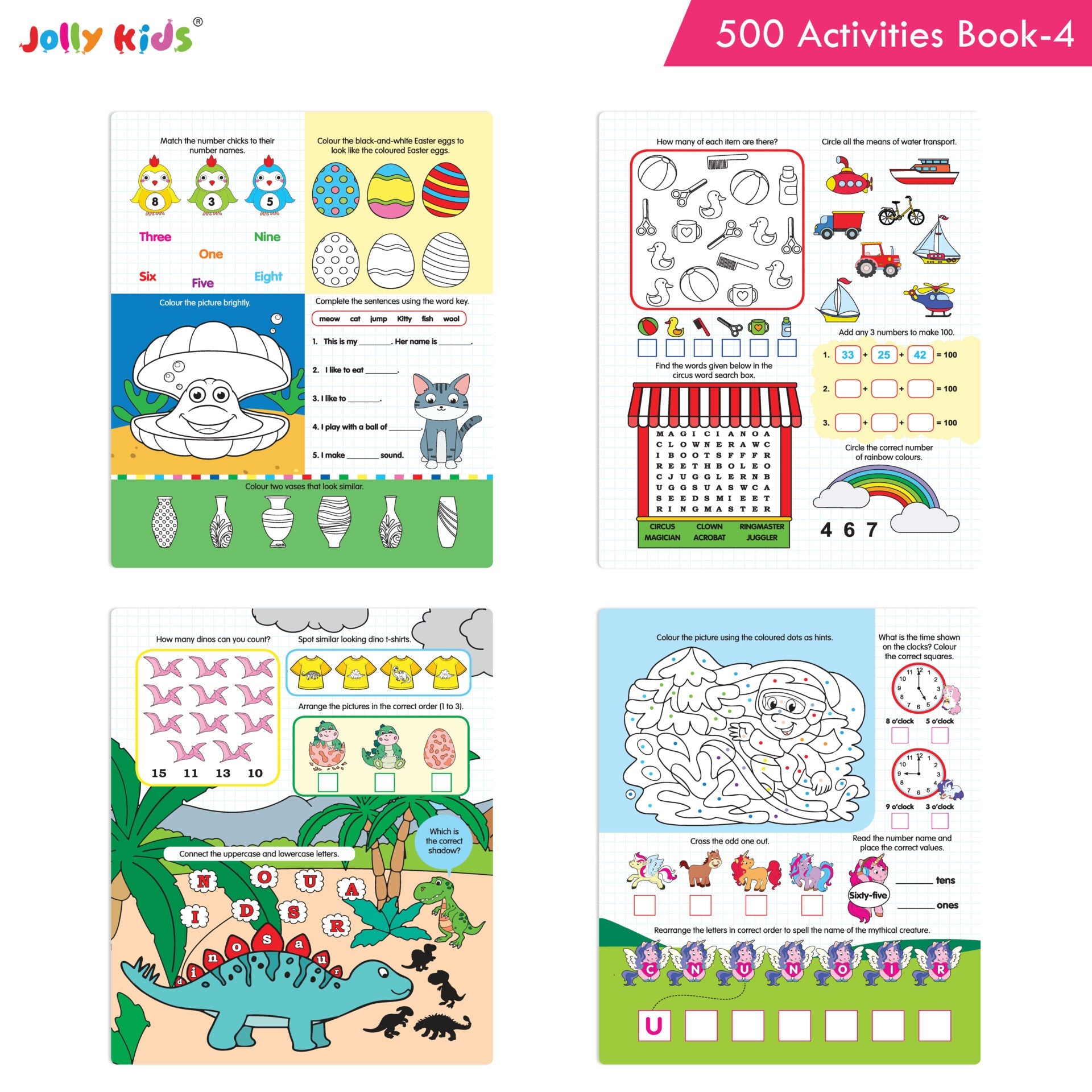 Jolly Kids 500 Activities Book 4 | Grocsy