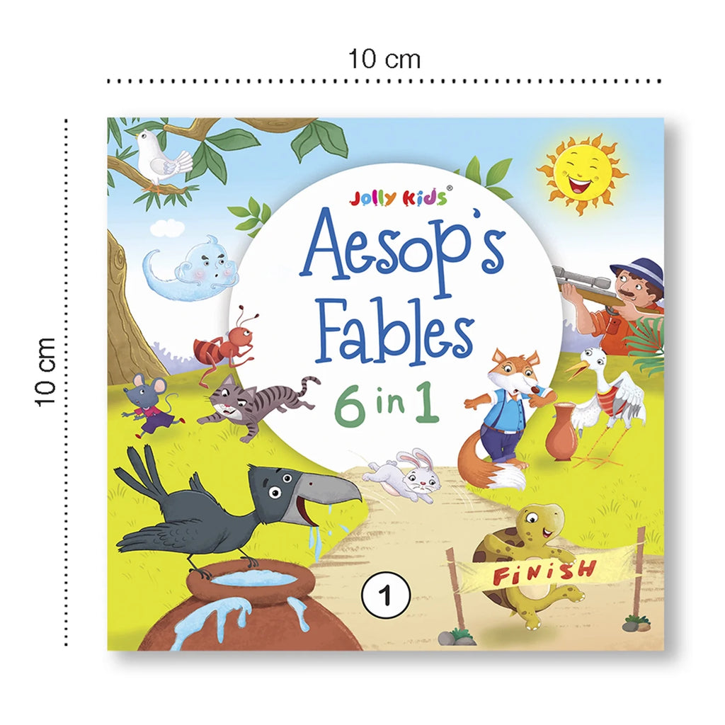 Jolly Kids A Collection of Aesop's Fables 6 in 1 Combo Moral Stories Books for Children| Ages 3-6 Years| Set of 2 | Grocsy
