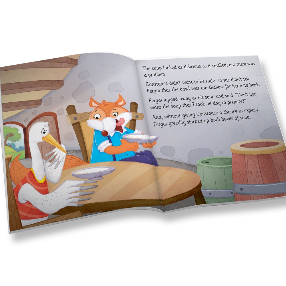 Jolly Kids Aesop’s Fables English Short Stories Book 3 Set of 4 for Little Children| Ages 3 – 6 Years| Moral Stories | Grocsy