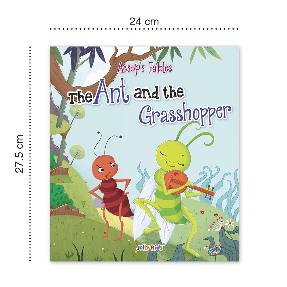 Jolly Kids Aesop's Fables Stories Books A Set of 6| Bedtime Moral Stories For Kids Ages 3-6 Years | Grocsy