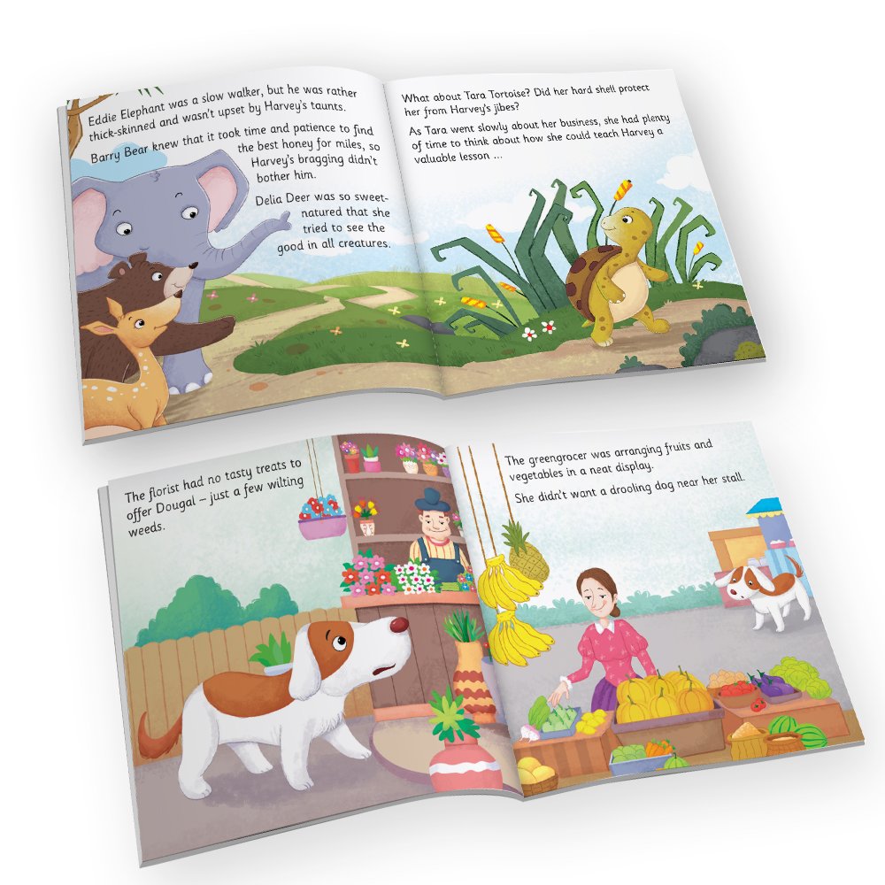 Jolly Kids Aesop's Fables Stories Books Set of 12 for Kids Ages 3-6 Years| Bedtime Moral Stories | Grocsy