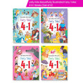 Jolly Kids Beautifully Illustrated Fairy Tales 4 in 1 Books Set of 4| Ultimate Collection of Bedtime Megical Stories For Children Ages 3-8 Years | Grocsy