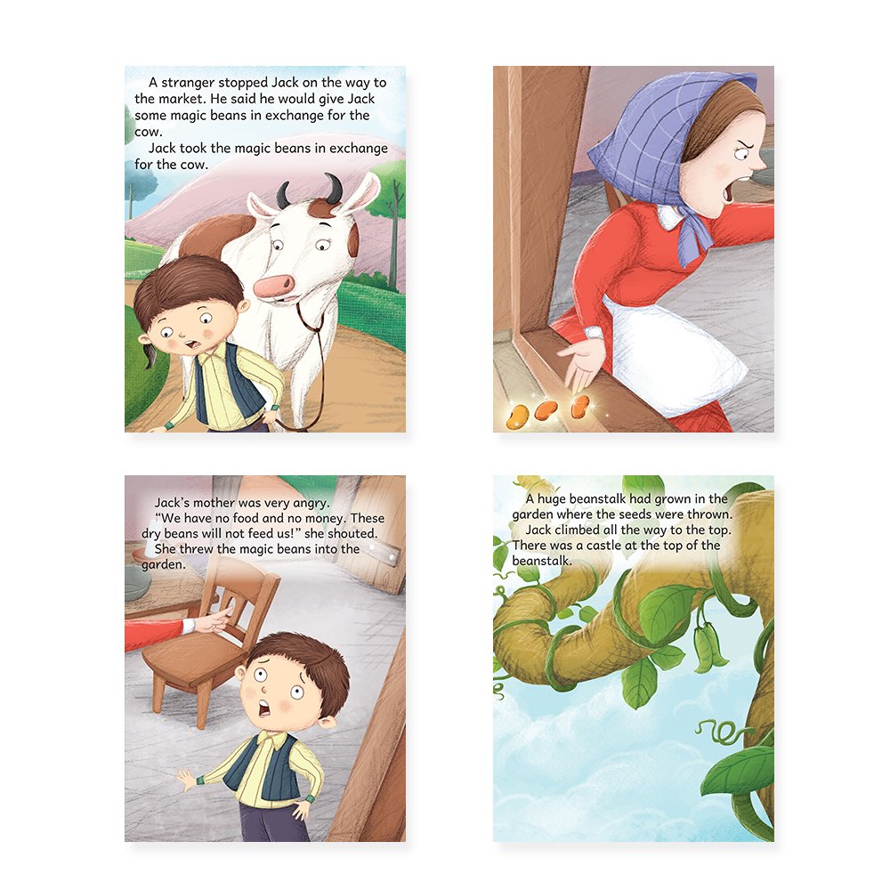 Jolly Kids Beautifully Illustrated Fairy Tales Books A Set of 4 For Kids Ages 3-8 Years| Classic Storytelling Gift Book | Grocsy