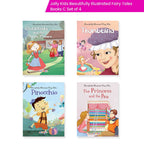 Jolly Kids Beautifully Illustrated Fairy Tales Books C Set of 4 Combo Storytelling Books For Kids Ages 3-8 Years | Grocsy