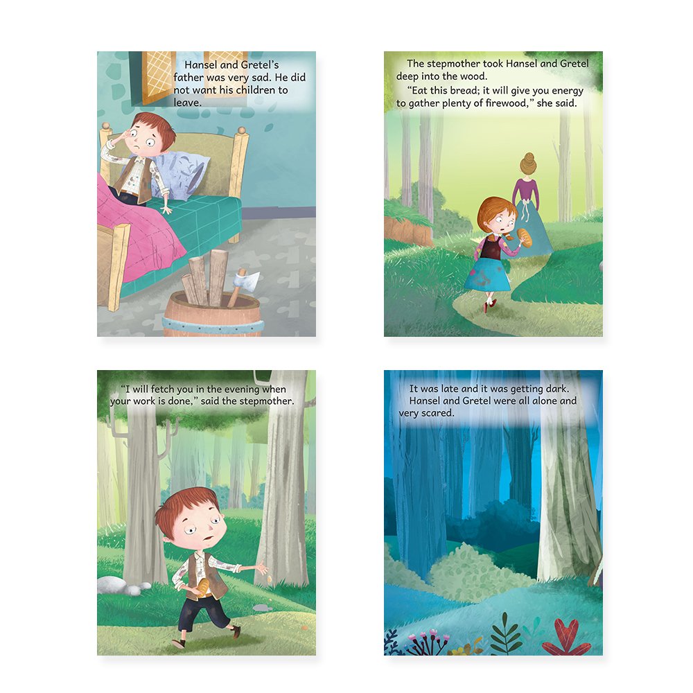 Jolly Kids Beautifully Illustrated Fairy Tales Books D Set of 4 Combo Storytelling Books For Kids Ages 3-8 Years | Grocsy