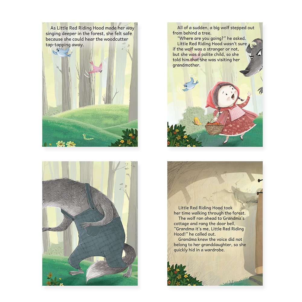 Jolly Kids Beautifully Illustrated Fairy Tales Books D Set of 4 Combo Storytelling Books For Kids Ages 3-8 Years | Grocsy