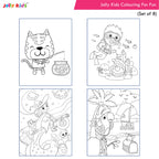 Jolly Kids Colouring for Fun Books For Kids Set of 8| Each Book 64 Images| Colouring & Painting Books| Ages 3 - 8 Year | Grocsy