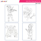 Jolly Kids Colouring for Fun Books For Kids Set of 8| Each Book 64 Images| Colouring & Painting Books| Ages 3 - 8 Year | Grocsy