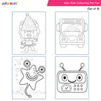 Jolly Kids Colouring for Fun Books For Kids Set of 8| Each Book 64 Images| Colouring & Painting Books| Ages 3 - 8 Year | Grocsy