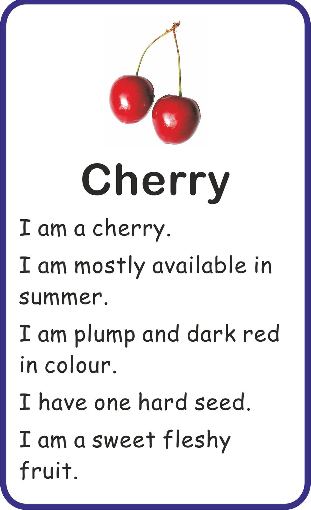 Jolly Kids Flash Card - Fruits | Grocsy