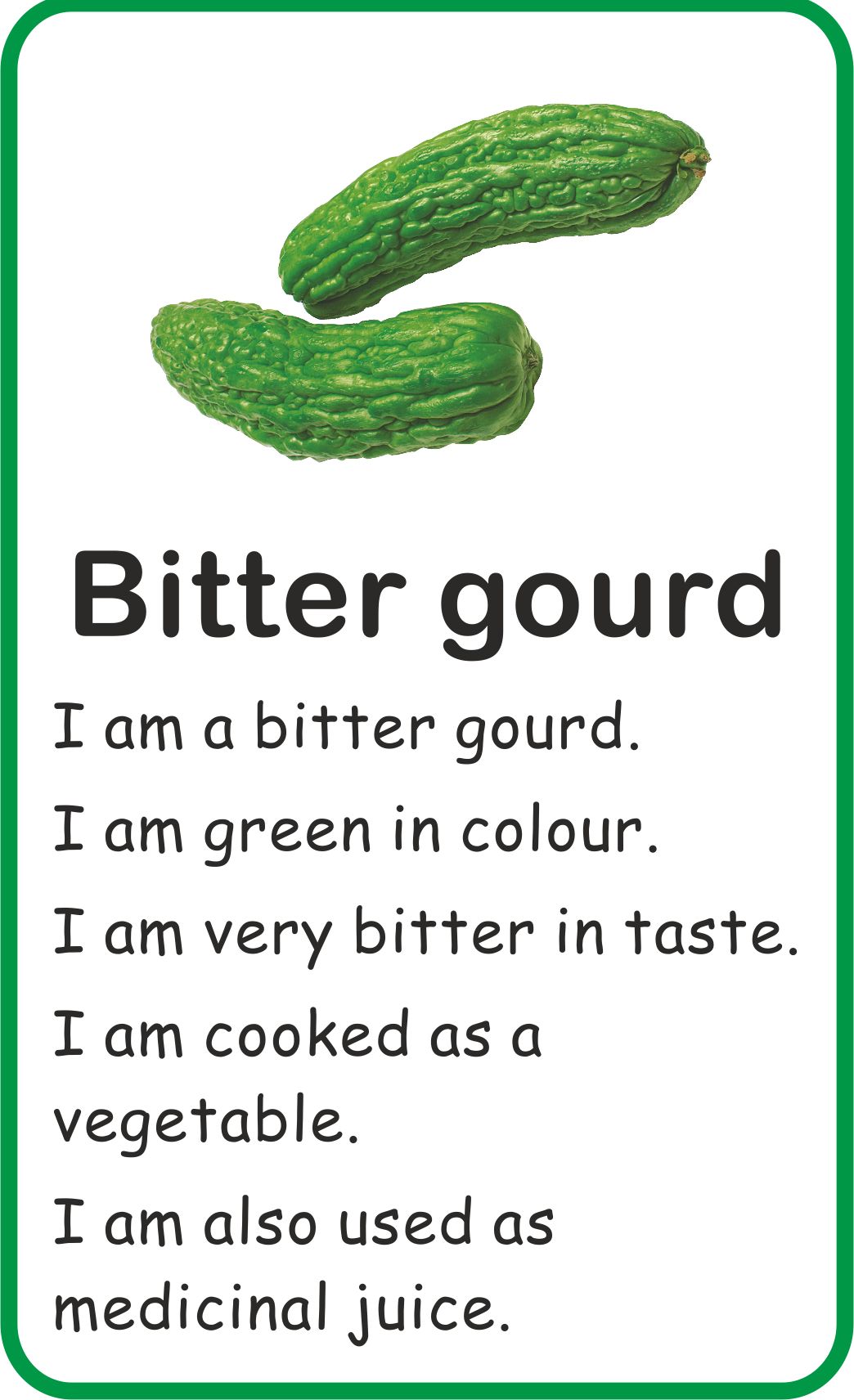 Jolly Kids Flash Card - Vegetables | Grocsy