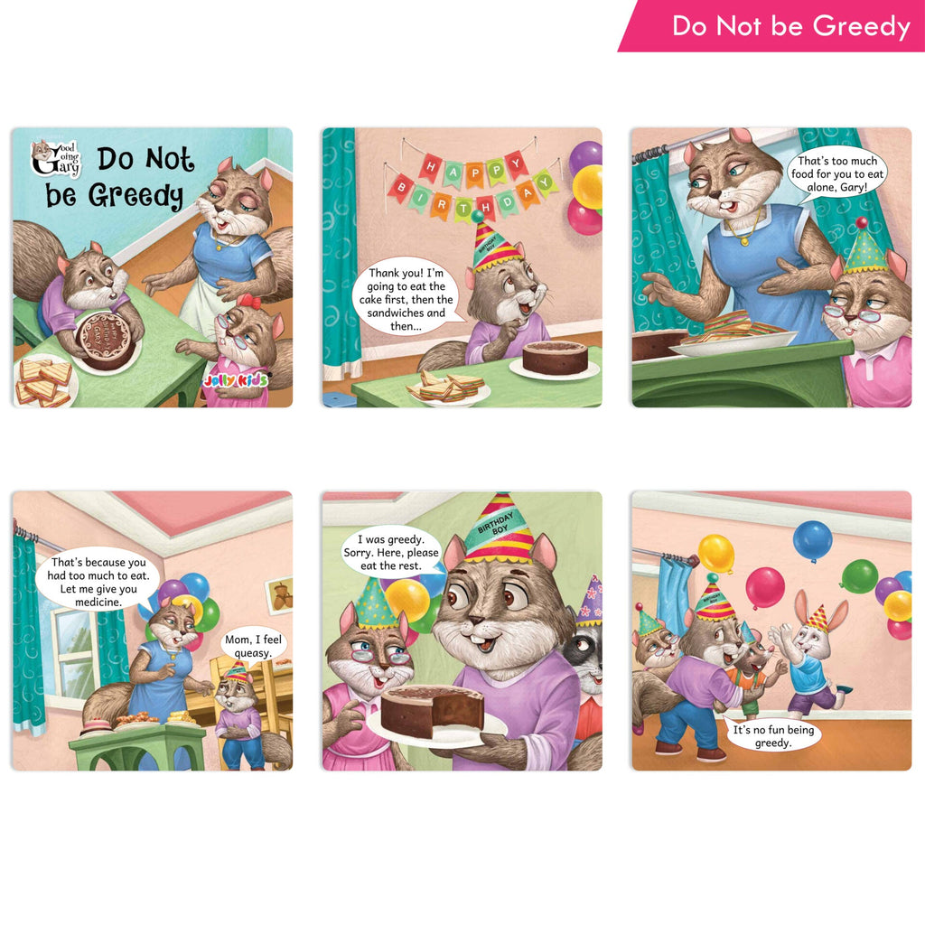Jolly Kids Good Going Gary Character Building English Short Story Books (Set of 10) | Motivational Story Books for Kids | Grocsy