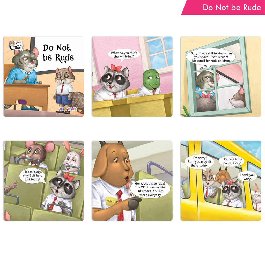 Jolly Kids Good Going Gary Character Building English Short Story Books (Set of 10) | Motivational Story Books for Kids | Grocsy