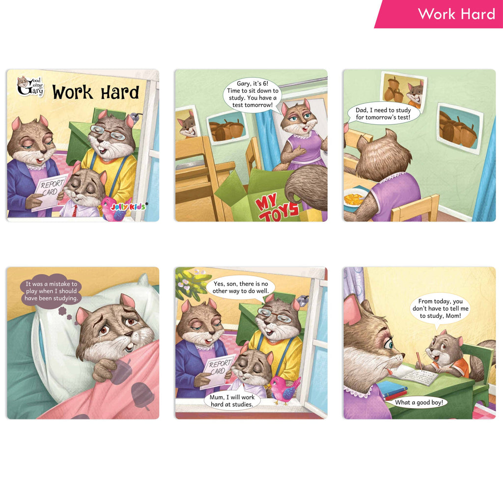 Jolly Kids Good Going Gary Character Building English Story Books for Kids| Set of 12| Character Based Children Story Books| Ages 3 - 8 Years | Grocsy
