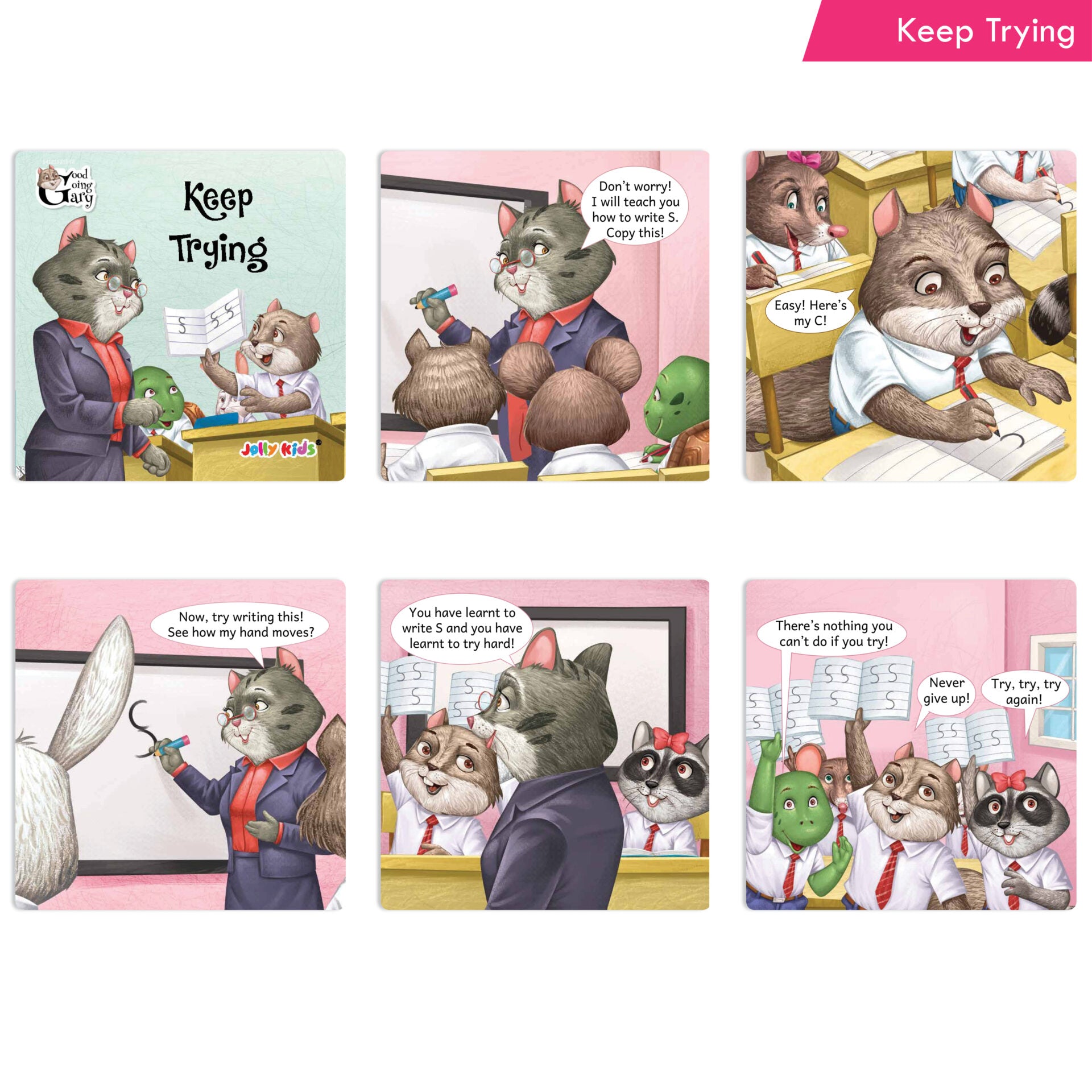 Jolly Kids Good Going Gary Character Building English Story Books for Kids| Set of 12| Character Based Children Story Books| Ages 3 - 8 Years | Grocsy