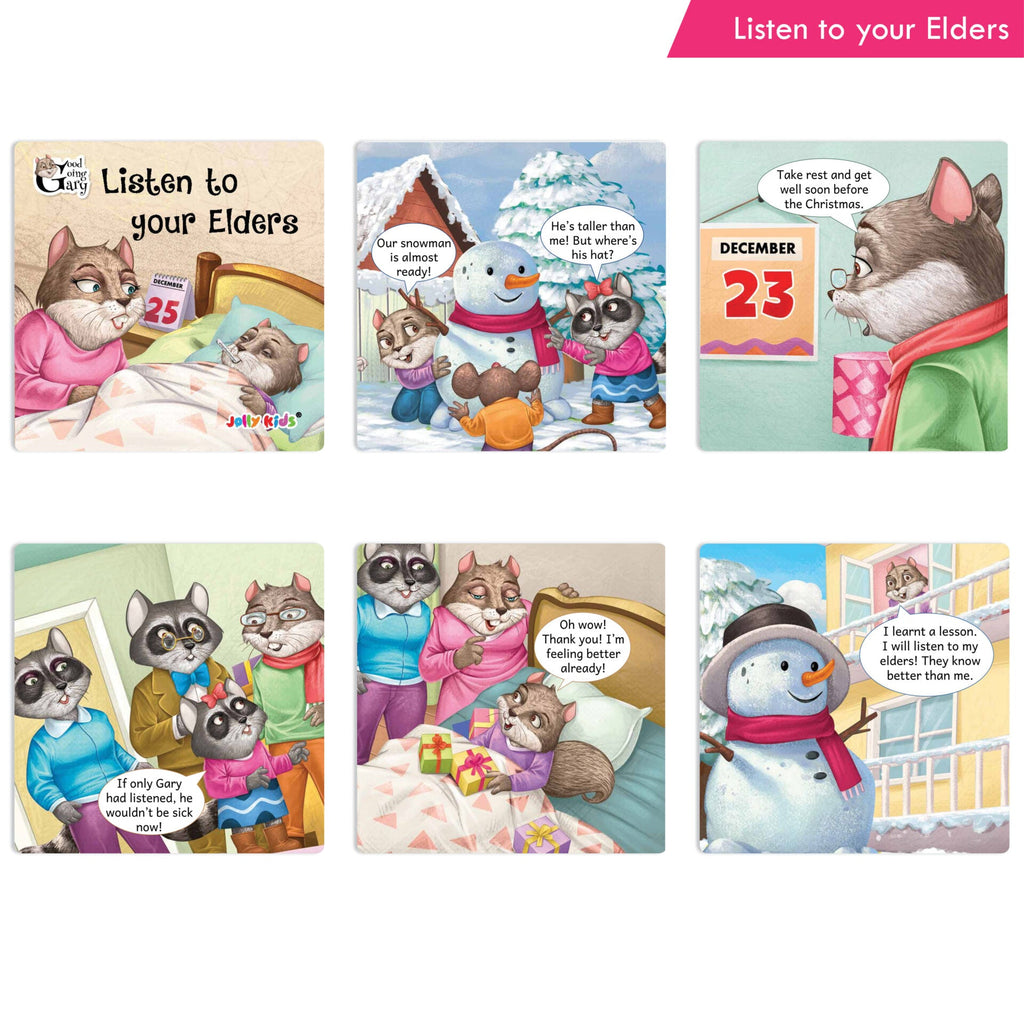 Jolly Kids Good Going Gary Character Building English Story Books for Kids| Set of 12| Character Based Children Story Books| Ages 3 - 8 Years | Grocsy