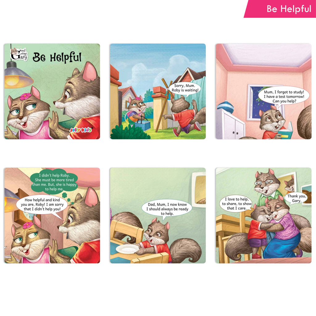 Jolly Kids Good Going Gary Character Building English Short Story Books (Set of 10) | Motivational Story Books for Kids | Grocsy