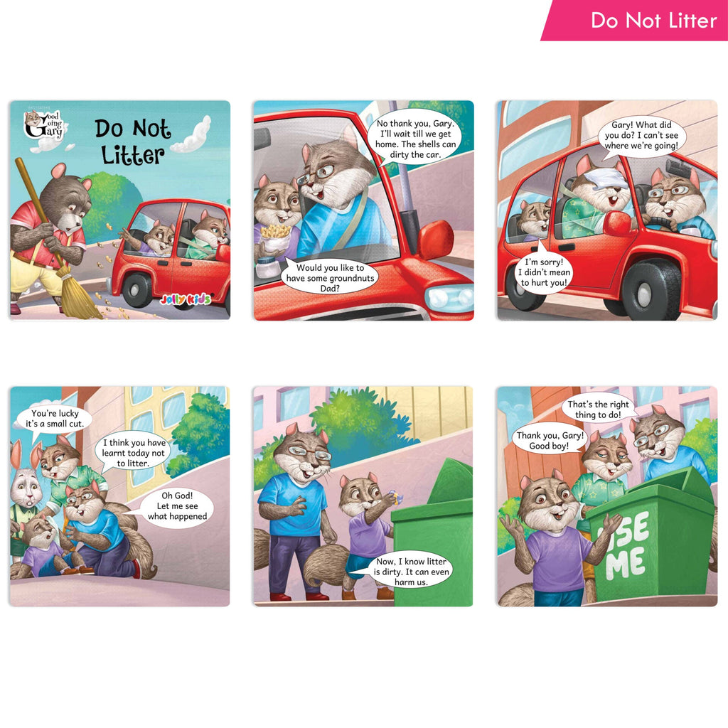 Jolly Kids Good Going Gary Character Building English Short Story Books (Set of 10) | Motivational Story Books for Kids | Grocsy