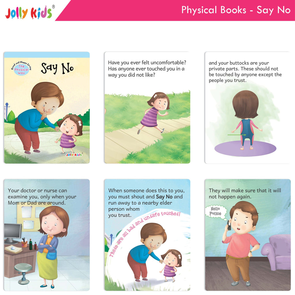 Jolly Kids Good & Happy Living The Physical Way Stories Books Set of 8| Kids learning Physical Health Activity| Ages 3-6 Years | Grocsy