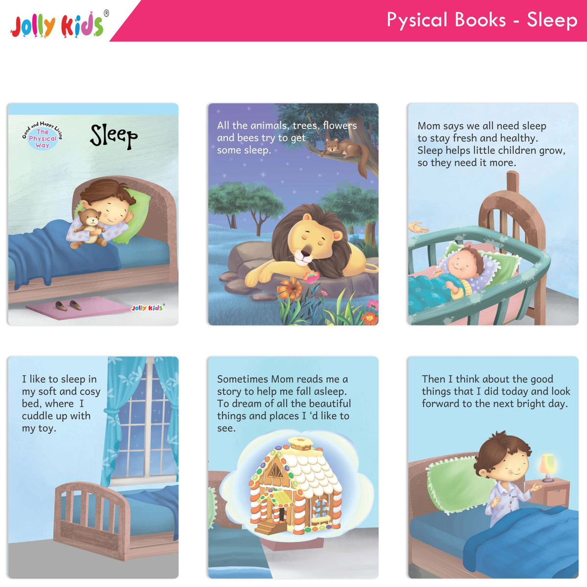 Jolly Kids Good & Happy Living The Physical Way Stories Books Set of 8| Kids learning Physical Health Activity| Ages 3-6 Years | Grocsy