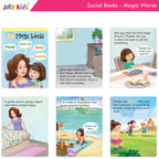 Jolly Kids Good & Happy Living The Social Way Series Books (Set of 8)| Kids Learning Social Reponsibilities in Short Stories Books Ages 3 - 8 Years | Grocsy