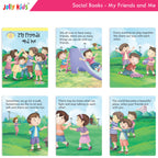 Jolly Kids Good & Happy Living The Social Way Series Books (Set of 8)| Kids Learning Social Reponsibilities in Short Stories Books Ages 3 - 8 Years | Grocsy
