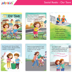Jolly Kids Good & Happy Living The Social Way Series Books (Set of 8)| Kids Learning Social Reponsibilities in Short Stories Books Ages 3 - 8 Years | Grocsy