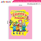 Jolly Kids Growing Up with Cheeky and Her Friends (8 in 1)|Character base Story Book for Kids Ages 3-8 years| Hardbound Book | Grocsy