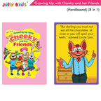 Jolly Kids Growing Up with Cheeky and Her Friends (8 in 1)|Character base Story Book for Kids Ages 3-8 years| Hardbound Book | Grocsy