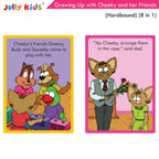 Jolly Kids Growing Up with Cheeky and Her Friends (8 in 1)|Character base Story Book for Kids Ages 3-8 years| Hardbound Book | Grocsy