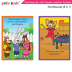 Jolly Kids Growing Up with Cheeky and Her Friends (8 in 1)|Character base Story Book for Kids Ages 3-8 years| Hardbound Book | Grocsy