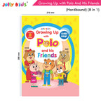 Jolly Kids Growing Up with Polo And His Friends| 8 in 1| Large Print Hardbound Character base Story Book for Kids Ages 3-8 Years | Grocsy