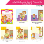 Jolly Kids Growing Up with Polo and His Friends Character base Hindi Stories Books For Kids| Set of 8| Ages 3-7 Year | Grocsy