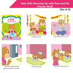 Jolly Kids Growing Up with Polo and His Friends Character base Hindi Stories Books For Kids| Set of 8| Ages 3-7 Year | Grocsy