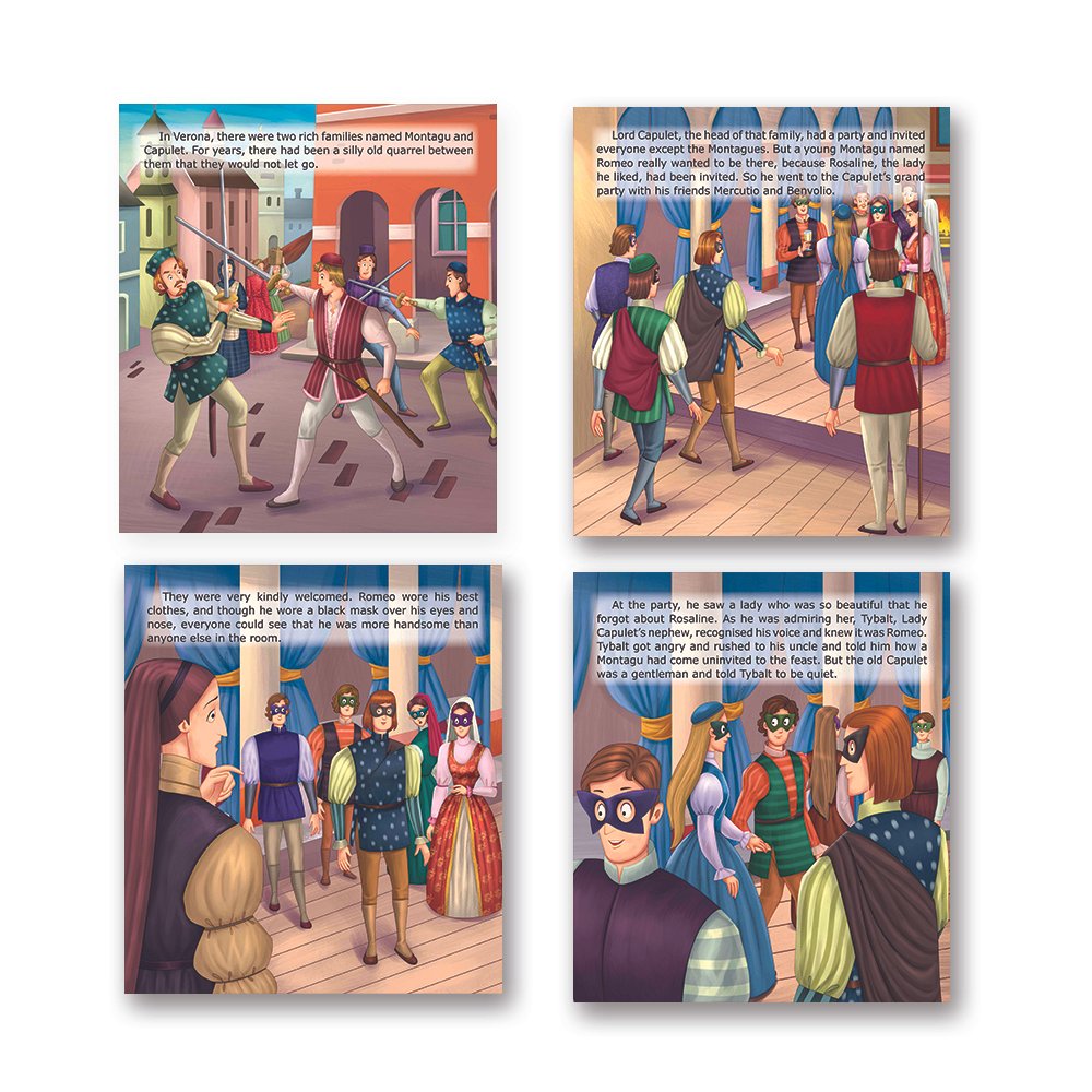 Shakespeare for Young Minds: Jolly Kids' Illustrated Stories C Combo Set of 4 Ages 6-12 Years | Grocsy