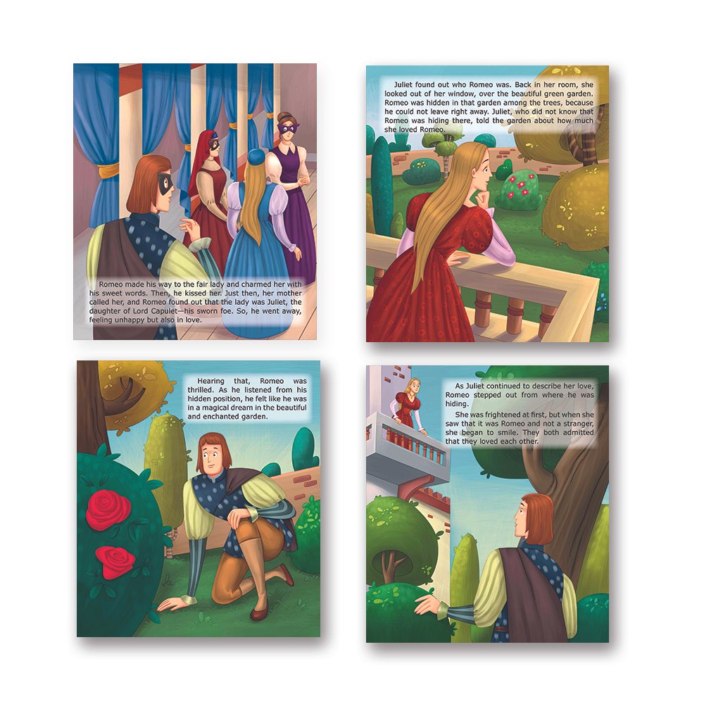Shakespeare for Young Minds: Jolly Kids' Illustrated Stories C Combo Set of 4 Ages 6-12 Years | Grocsy