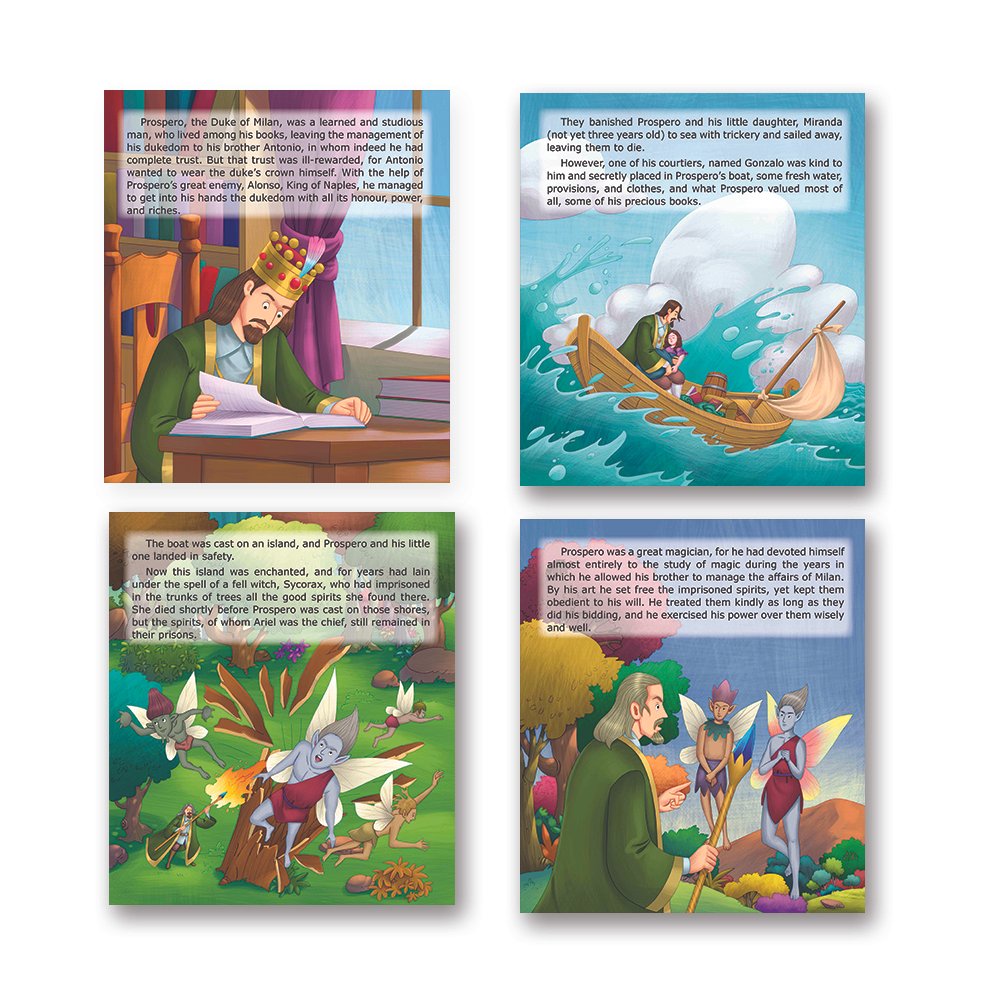 Shakespeare for Young Minds: Jolly Kids' Illustrated Stories C Combo Set of 4 Ages 6-12 Years | Grocsy
