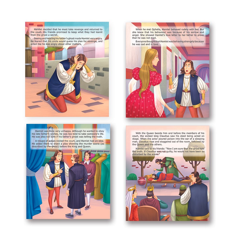 Shakespeare for Young Minds: Jolly Kids' Illustrated Stories D Combo Set of 6 Ages 6-12 Years | Grocsy