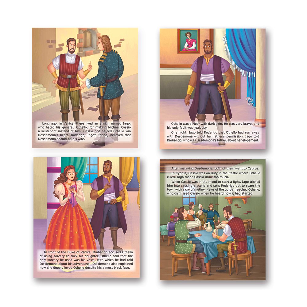 Shakespeare for Young Minds: Jolly Kids' Illustrated Stories E Combo Set of 6 Ages 6-12 Years | Grocsy