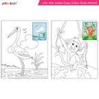 Jolly Kids Jumbo Copy Colouring Books for Kids| Fun Colouring Activity Books: Birds, Dinosaurs, Animals & Ocean| Ages 3-10 Years | Grocsy