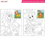 Jolly Kids Jumbo Copy Colouring Books for Kids| Fun Colouring Activity Books: Birds, Dinosaurs, Animals & Ocean| Ages 3-10 Years | Grocsy
