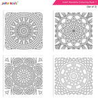 Jolly Kids Adults Mandala Colouring Books A Set of 2| Ideal For Stress Relieving, Relaxing & Meditation Books for Teenager | Grocsy